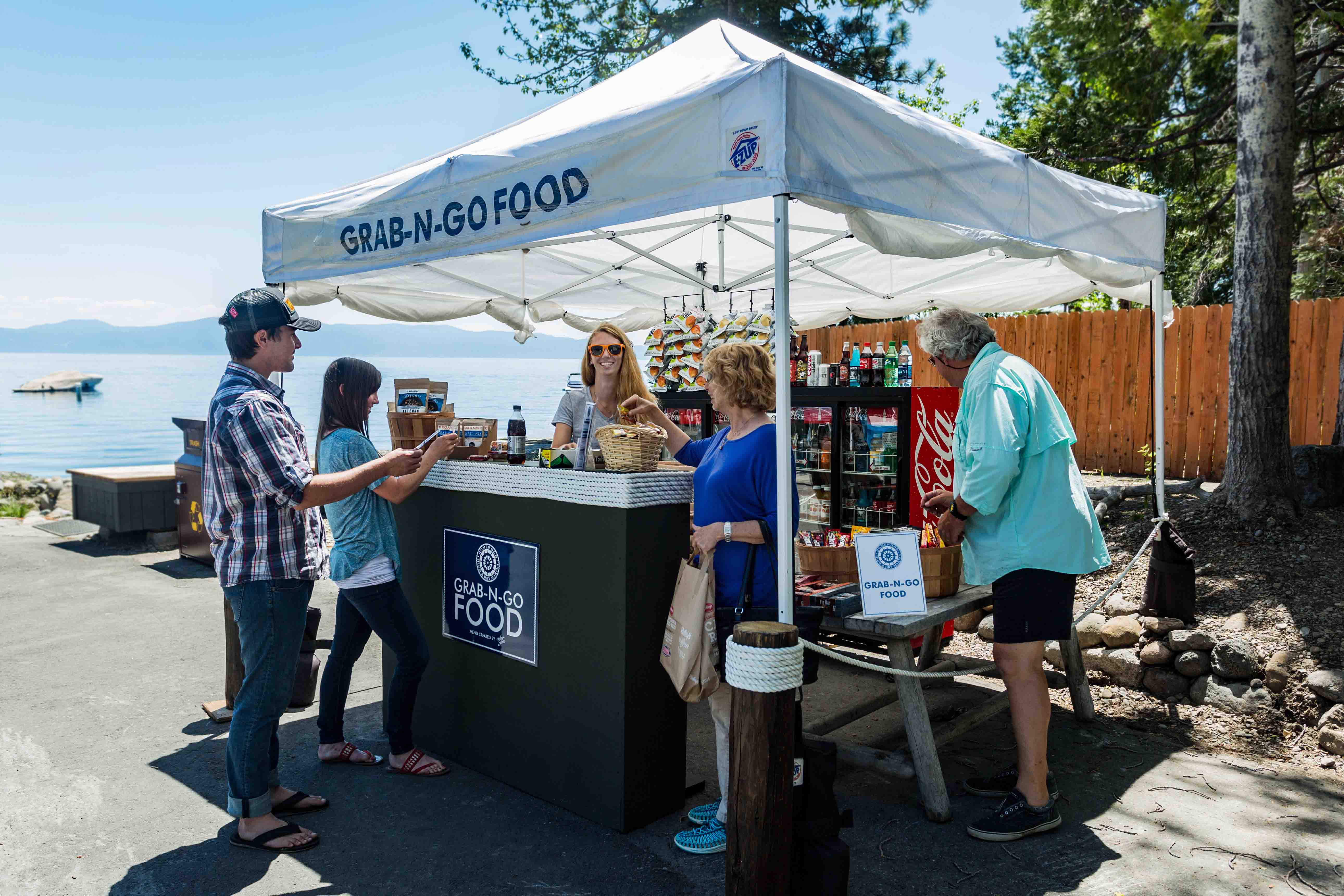 Amentities and grab-n-go before you hit the lake
