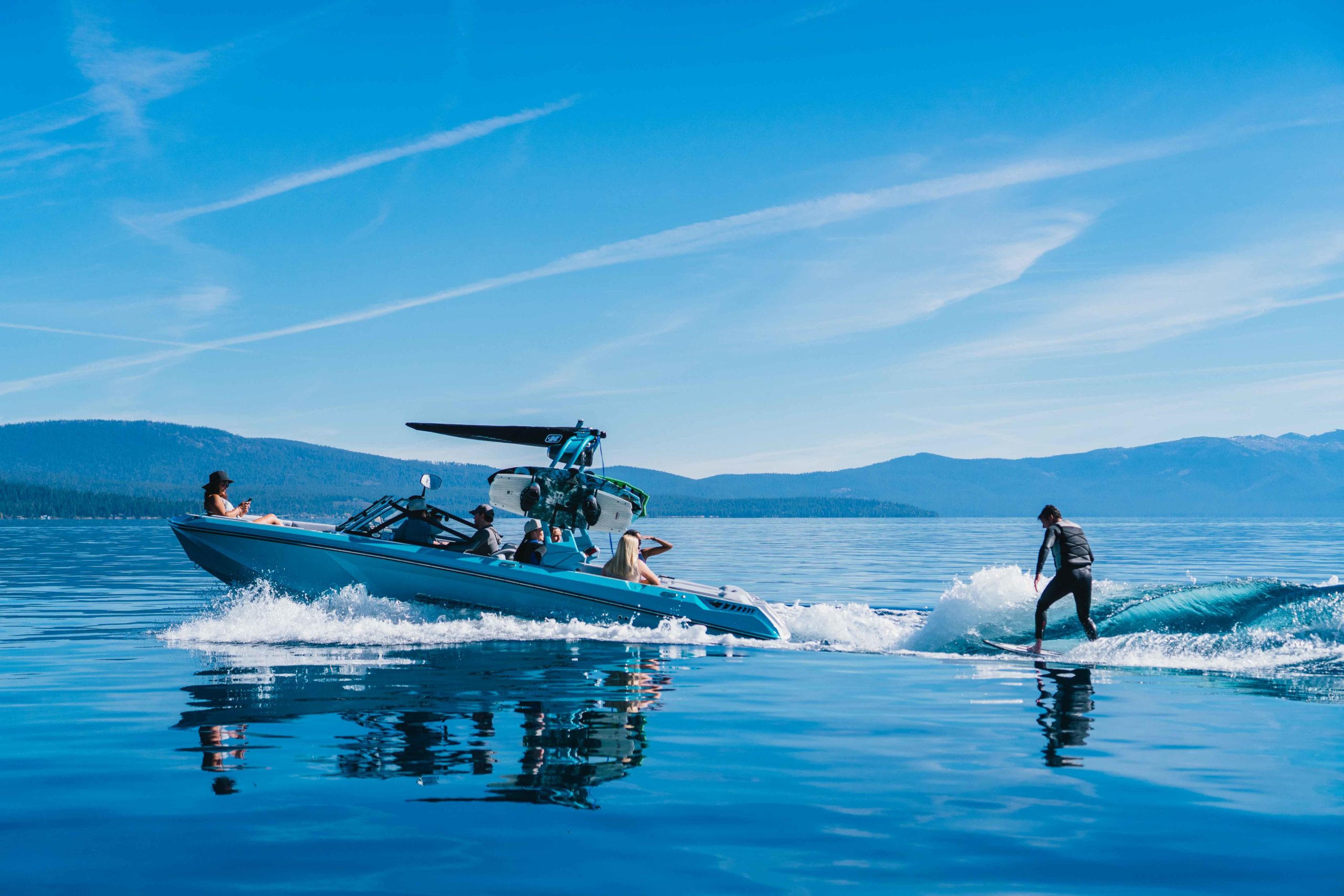 Super Air Nautique GS22E at Homewood High & Dry Marina Lake Tahoe powered by Ingenity Electric