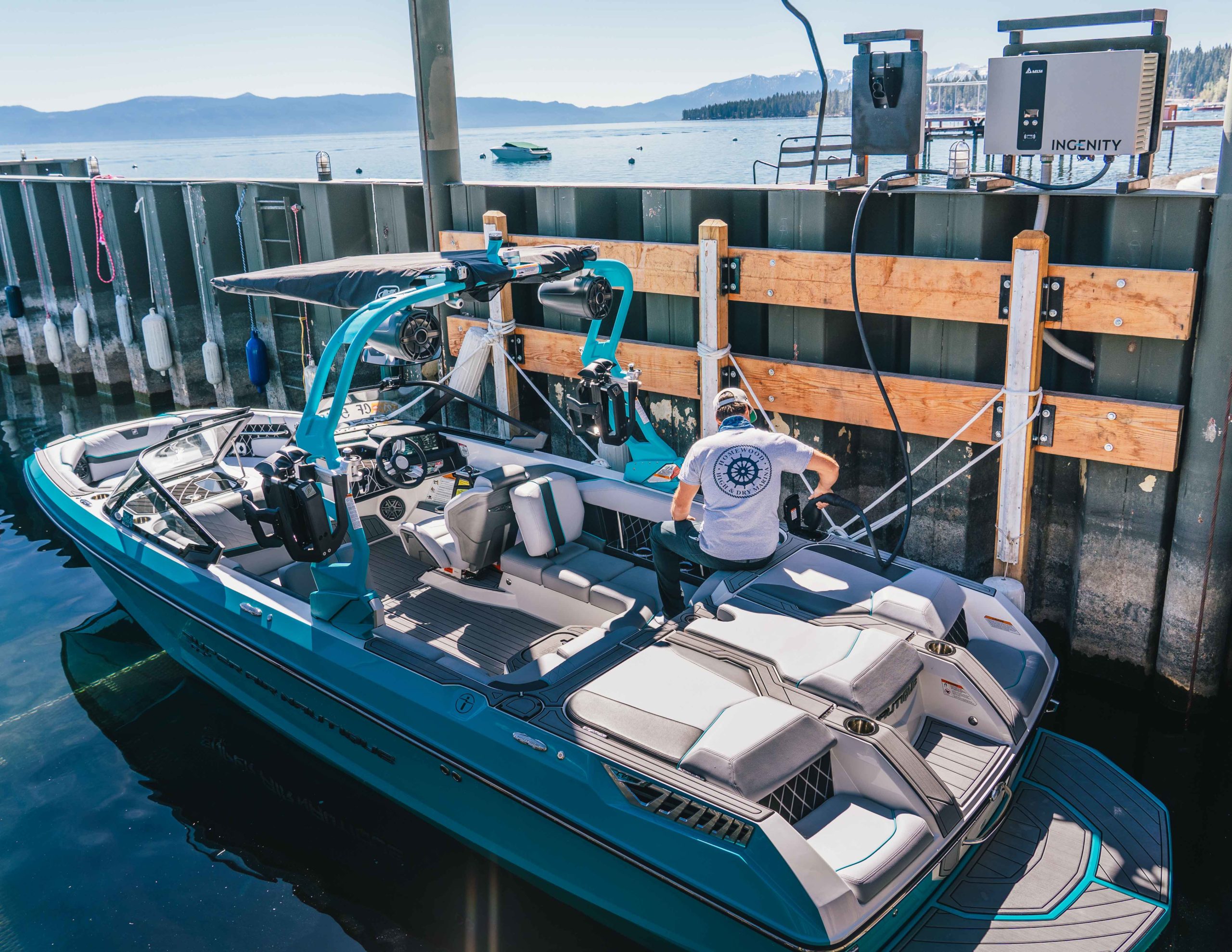 Electric Boat Charging Station Homewood High & Dry Marina