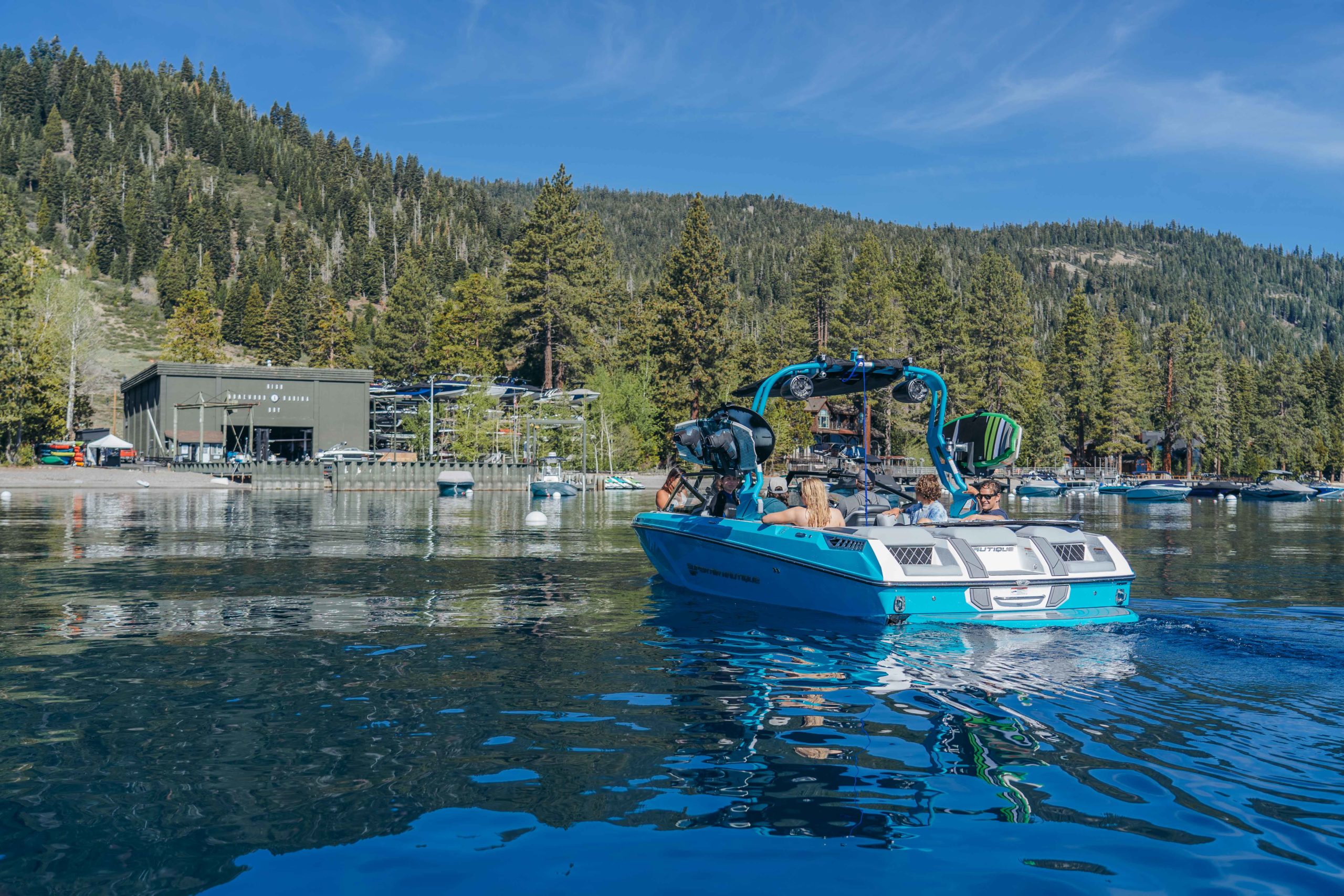 Super Air Nautique GS22E at Homewood High & Dry Marina Lake Tahoe powered by Ingenity Electric